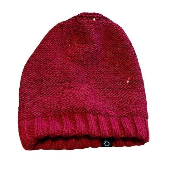 Cf Pink Beanie with Sequins. One Size. Great Condition! - Picture 3 of 8